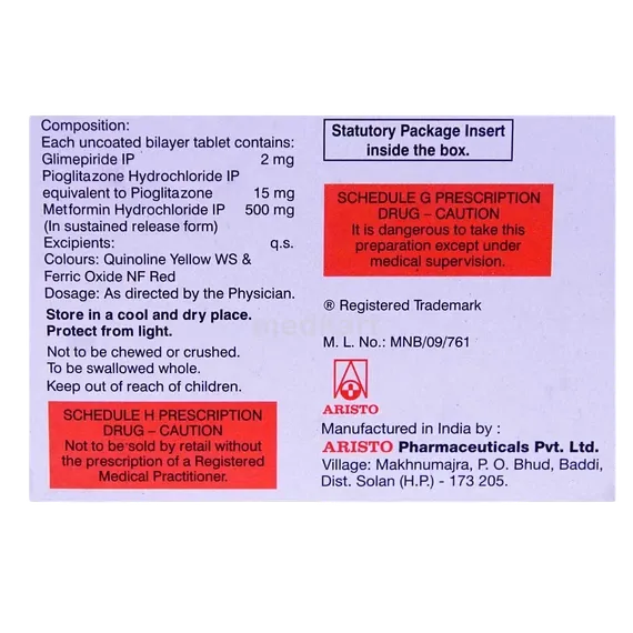 triopil 2mg tablet 10's